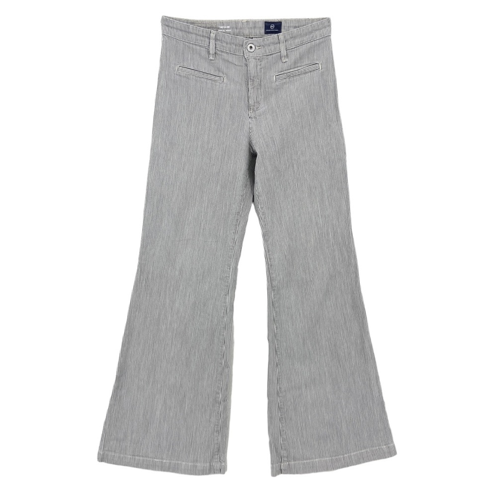 AG Adriano Goldschmied Jeans The Lana Wide Leg Trouser Railroad Stripe